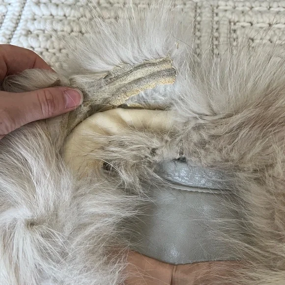 Vintage 60s/70s Fur leather Collar Coat - Picture 8 of 16